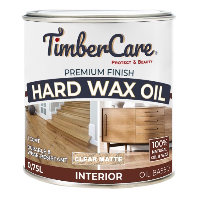 350052 Масло TimberCare Hard Wax Oil (прозрачное матовое) 0,75 л