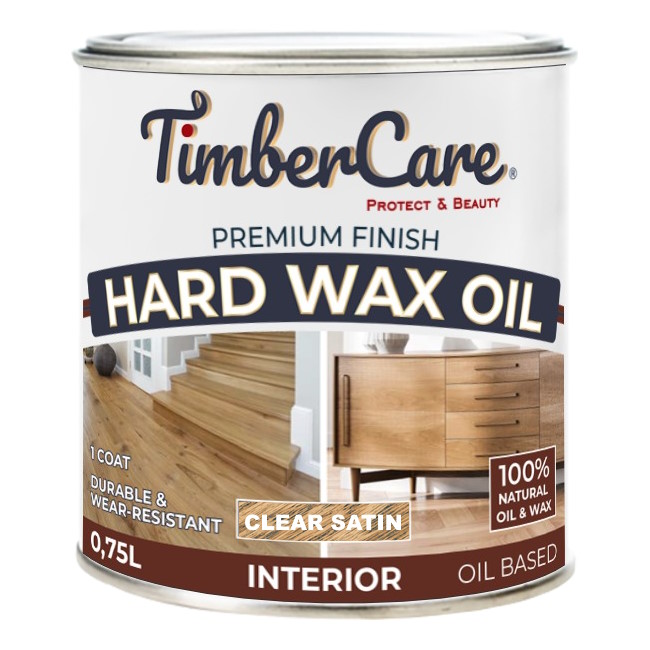 350050 Масло TimberCare Hard Wax Oil (прозрачное полуматовое) 0,75 л